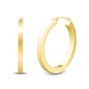 Thumbnail Image 1 of 30.0mm Square Tube Hoop Earrings in Hollow 14K Gold