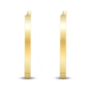 Thumbnail Image 2 of 30.0mm Square Tube Hoop Earrings in Hollow 14K Gold