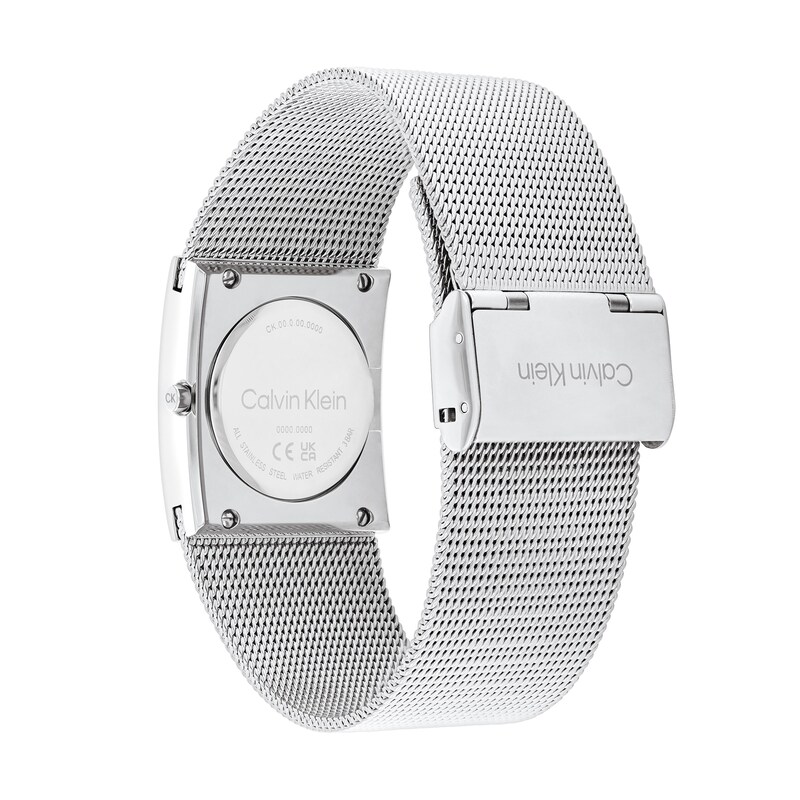 Main Image 3 of Ladies’ Calvin Klein Pulse Square Mesh Watch with Black Dial (Model: 25100061)