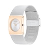 Thumbnail Image 2 of Ladies’ Calvin Klein Pulse Two-Tone IP Square Mesh Watch with Silver-Tone Dial (Model: 25100063)
