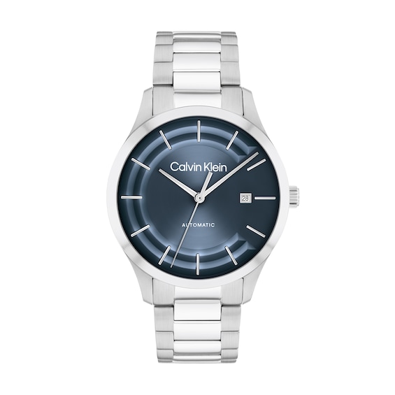 Menâs Calvin Klein Iconic Automatic Watch with Blue Dial (Model: 25300020)