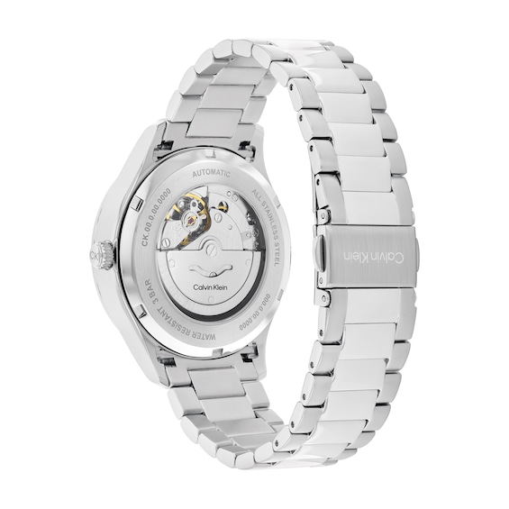 Menâs Calvin Klein Iconic Automatic Watch with Blue Dial (Model: 25300020)