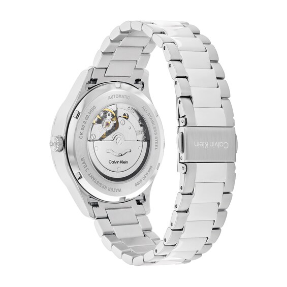 Menâs Calvin Klein Iconic Automatic Watch with Green Dial (Model: 25300022)