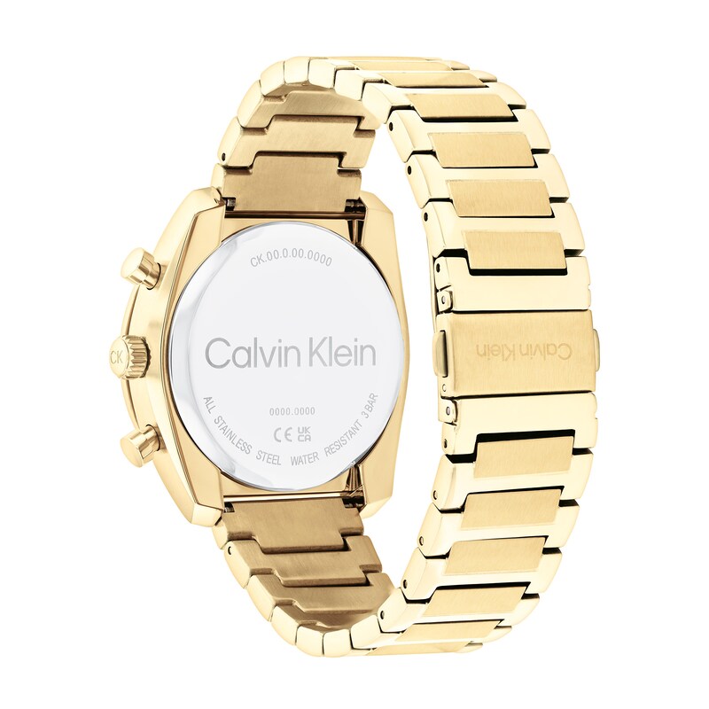 Main Image 3 of Men’s Calvin Klein Flex Gold-Tone IP Chronograph Watch with Black Dial (Model: 25200465)
