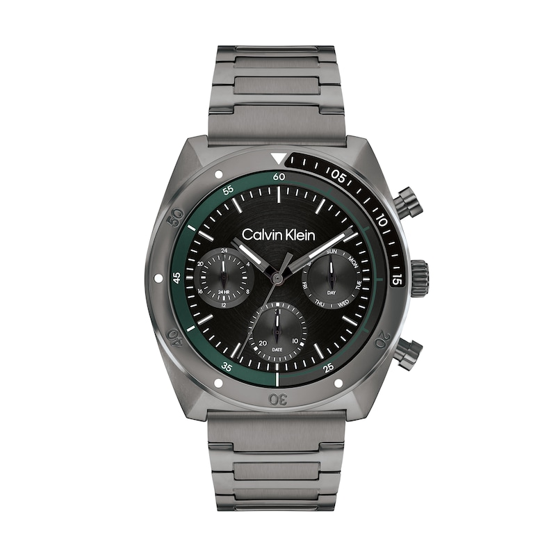 Main Image 1 of Men’s Calvin Klein Flex Grey IP Chronograph Watch with Black Dial (Model: 25200466)