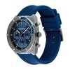 Thumbnail Image 2 of Men’s Calvin Klein Flex Grey IP Blue Silicone Strap Chronograph Watch with Blue Dial (Model: 25200468)