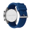 Thumbnail Image 3 of Men’s Calvin Klein Flex Grey IP Blue Silicone Strap Chronograph Watch with Blue Dial (Model: 25200468)