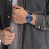 Thumbnail Image 4 of Men’s Calvin Klein Flex Grey IP Blue Silicone Strap Chronograph Watch with Blue Dial (Model: 25200468)
