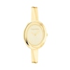 Thumbnail Image 1 of Ladies’ Calvin Klein Twisted Bezel Gold-Tone IP Bangle Watch with Gold-Tone Dial (Model: 25100056)