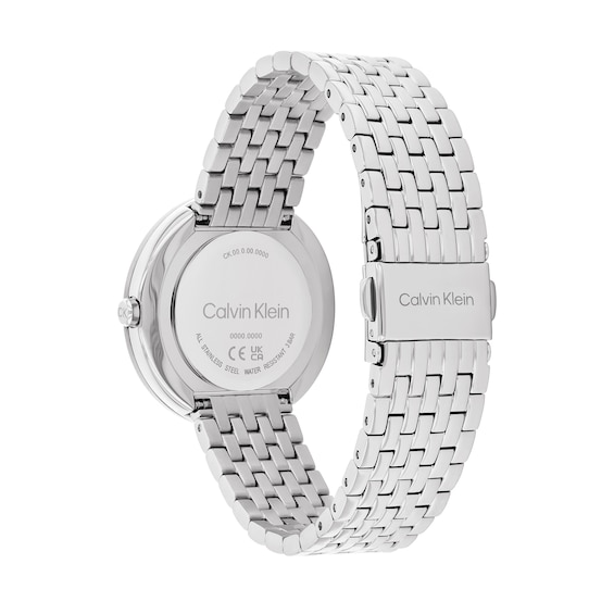 Ladiesâ Calvin Klein Twisted Bezel Watch with Light Blue Dial (Model: 25100065)