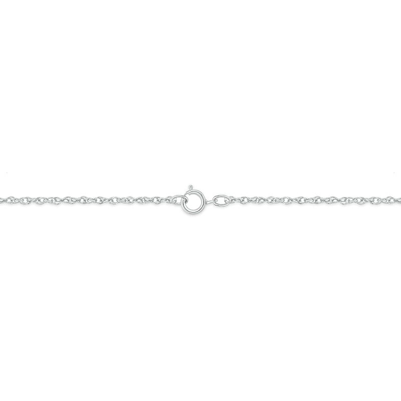 Main Image 2 of Heart-Shaped Blue Lab-Created Sapphire and 1/5 CT. T.W. Diamond Double Sunburst Frame Pendant in 10K White Gold
