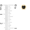 Thumbnail Image 3 of Black Sapphire Bezel-Set Solitaire Stud Earrings in 10K Gold