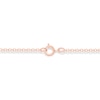 Thumbnail Image 2 of Lab-Created Ruby and 1/10 CT. T.W. Diamond Cat Necklace in Sterling Silver with 14K Rose Gold Plate