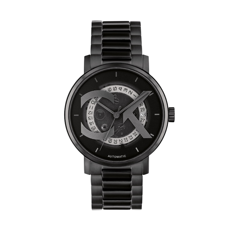 Main Image 1 of Men’s Calvin Klein Iconic Black IP Automatic Watch with Black Dial (Model: 25300017)