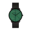 Thumbnail Image 1 of Men’s Calvin Klein Iconic Black IP Mesh Watch with Textured Green Dial (Model: 25300013)