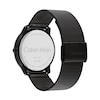 Thumbnail Image 3 of Men’s Calvin Klein Iconic Black IP Mesh Watch with Textured Green Dial (Model: 25300013)