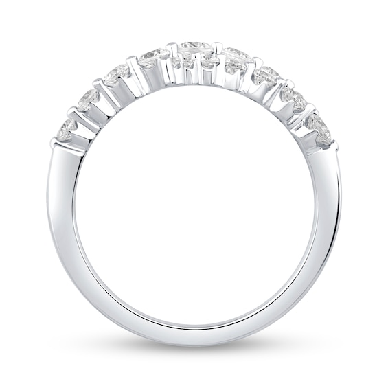 1 CT. T.w. Certified Lab-Grown Diamond Triple Row Bypass Ring in 10K White Gold (F/Vs2)