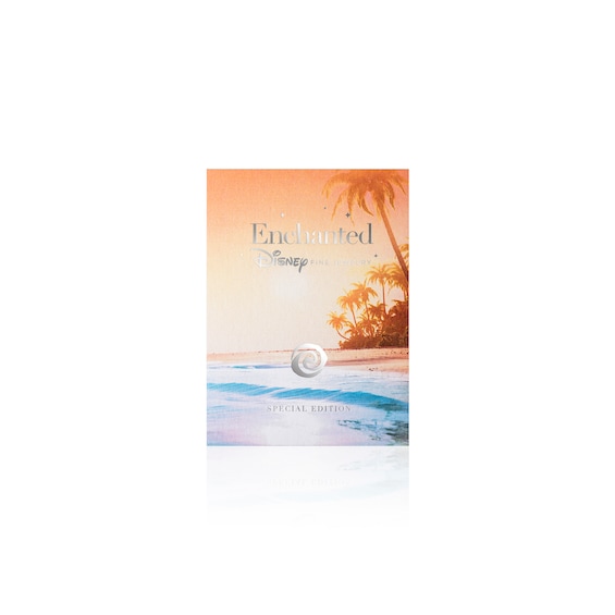 Collector's Edition Enchanted Disney Moana 2 Oval Scheelite and Diamond Bypass Wave Ring in Sterling Silver