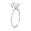 Thumbnail Image 2 of 2 CT. Oval Certified Diamond Solitaire Engagement Ring in 14K White Gold (G/I1)