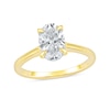 Thumbnail Image 1 of 2 CT. Oval Certified Diamond Solitaire Engagement Ring in 14K Gold (G/I1)