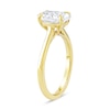 Thumbnail Image 2 of 2 CT. Oval Certified Diamond Solitaire Engagement Ring in 14K Gold (G/I1)