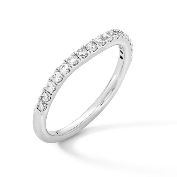 1/3 CT. T.w. Certified Lab-Grown Diamond Contour Anniversary Band in 14K White Gold (F/Vs2)