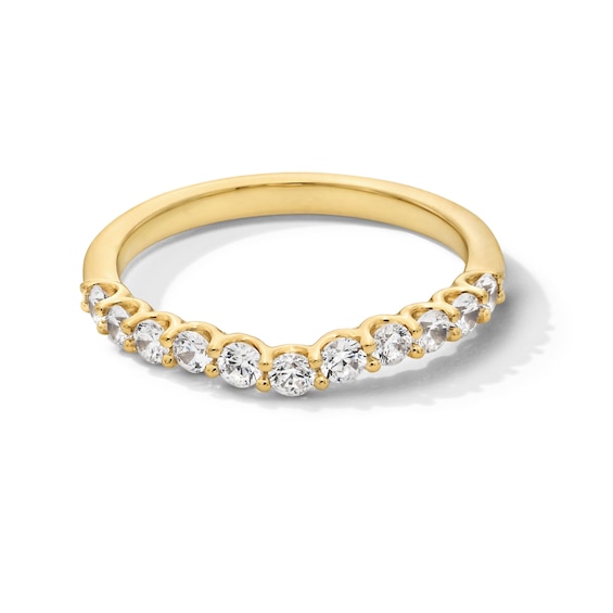 1/2 CT. T.w. Certified Lab-Grown Diamond Contour Anniversary Band in 14K Gold (I/Si2)
