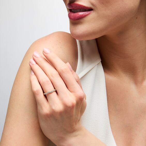 1/2 CT. T.w. Certified Lab-Grown Diamond Contour Anniversary Band in 14K Gold (I/Si2)