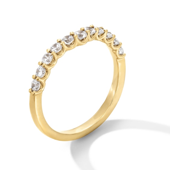 1/2 CT. T.w. Certified Lab-Grown Diamond Contour Anniversary Band in 14K Gold (I/Si2)