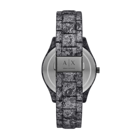 Menâs Armani Exchange Grey IP Chronograph Watch with Grey Camo Dial (Model: Ax1885)