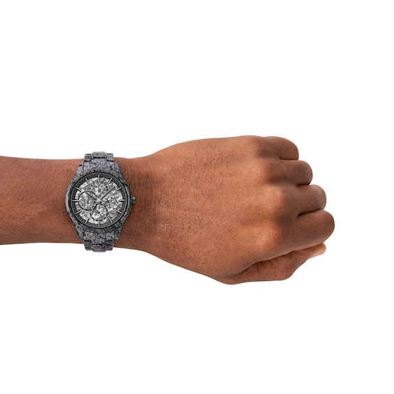 Menâs Armani Exchange Grey IP Chronograph Watch with Grey Camo Dial (Model: Ax1885)