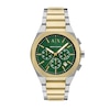Thumbnail Image 1 of Men’s Armani Exchange  Two-Tone IP Chronograph Watch with Green Dial (Model: AX4184)