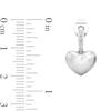 Thumbnail Image 4 of Heart-Shaped Freshwater Cultured Pearl and White Lab-Created Sapphire Drop Earrings in Sterling Silver