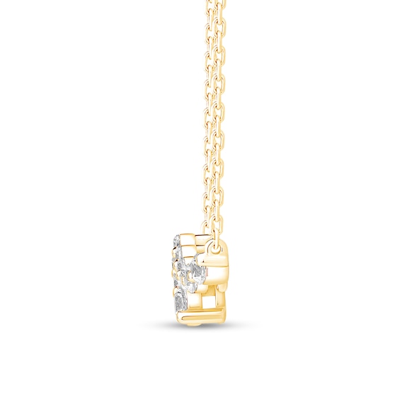 1/2 CT. T.w. Journey Certified Lab-Grown Diamond Bypass Necklace in 10K Gold (F/Vs2)