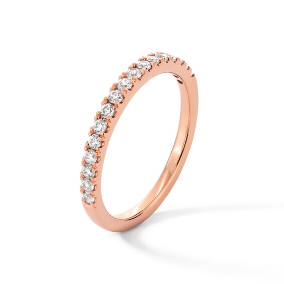 1/3 CT. T.w. Certified Lab-Grown Diamond Anniversary Band in 14K Rose Gold (F/Vs2)
