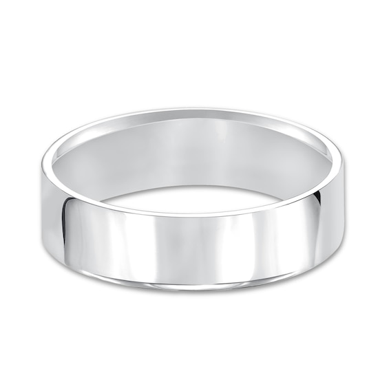 6.0mm Engravable Pipe Cut Comfort-Fit Wedding Band in 10K Gold (1 Line