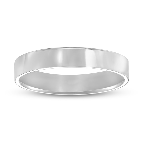 4.0mm Engravable Pipe Cut Comfort-Fit Wedding Band in 10K Gold (1 Line