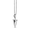 Thumbnail Image 2 of 1/5 CT. T.W. Black Diamond Arrow Pendant in Sterling Silver - 24"