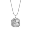 Thumbnail Image 3 of 1/20 CT. T.W. Black Diamond Skull Octagon Pendant in Sterling Silver and Black Rhodium Plate - 24"