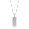 Thumbnail Image 3 of Octagon Onyx and Black Spinel Dog Tag Pendant in Sterling Silver - 24”