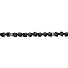 Thumbnail Image 3 of 8.0mm Faceted Black Agate Bead Bracelet in Sterling Silver - 9.45”