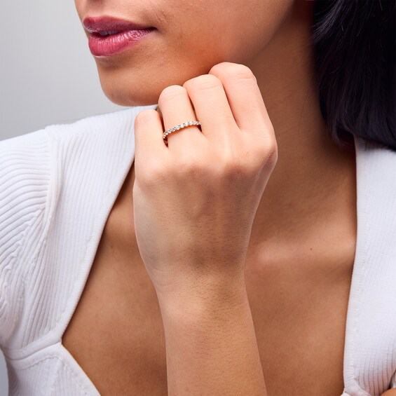 1/2 CT. T.w. Certified Lab-Grown Diamond Contour Band in 14K Gold (I/Si2)