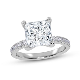 2-1/4 CT. T.W. Princess-Cut Certified Lab-Grown Diamond Engagement Ring in 14K White Gold (I/SI2)