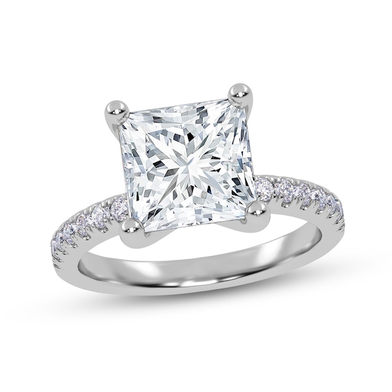 2-1/4 CT. T.w. Princess-Cut Certified Lab-Grown Diamond Engagement Ring in 14K White Gold (I/Si2)