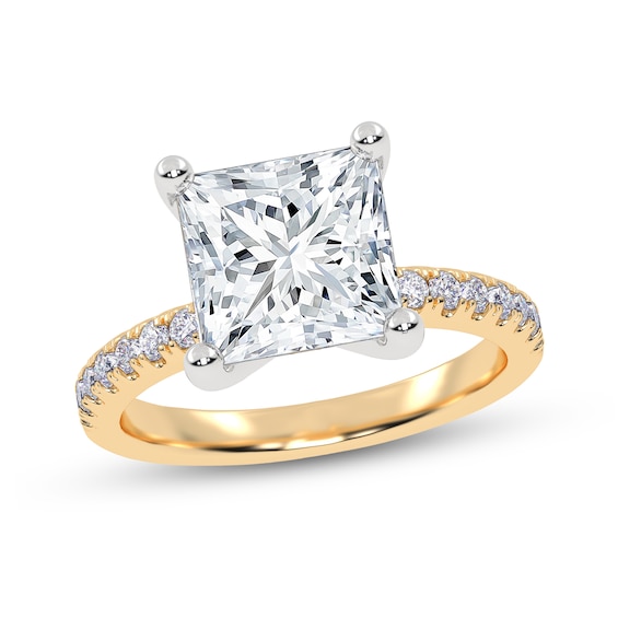 2-1/4 CT. T.w. Princess-Cut Certified Lab-Grown Diamond Engagement Ring in 14K Gold (I/Si2)