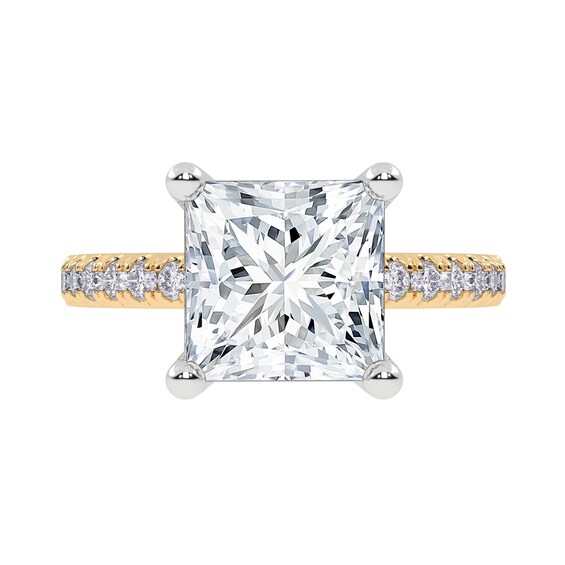 2-1/4 CT. T.w. Princess-Cut Certified Lab-Grown Diamond Engagement Ring in 14K Gold (I/Si2)