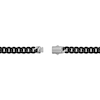 Thumbnail Image 4 of 10.0mm Mariner Station Cuban Curb Chain Bracelet in Solid Stainless Steel with Black Ion Plate - 8.5"