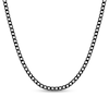 Thumbnail Image 1 of 5.0mm Franco Chain Necklace in Solid Stainless Steel with Black Ion Plate - 24&quot;