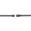 Thumbnail Image 4 of 5.0mm Franco Chain Bracelet in Solid Stainless Steel with Black Ion Plate - 8.5"