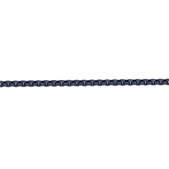 6.0mm Box Chain Bracelet in Solid Stainless Steel with Grey Ion Plate - 8.5"
